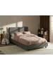 Beliani Doppelbett ALBI in Grau/Schwarz - (W) 135 x (H) 94 x (L) 211 cm