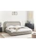 Beliani 10-tlg Doppelbett LAVARDENS in Beige/Schwarz