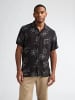 Petrol Industries Allover-Print Hemd Orion in Schwarz