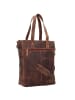 Plevier Retro Jackson Shopper Tasche Leder 31 cm Laptopfach dunkelbraun