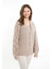 Usha Strickcardigan in Grau Beige