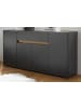 Furn.Design Sideboard grau matt, Eiche Wotan 170 x 87 cm, Kommode 4-türig