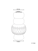 Beliani Blumenvase ALMIROS in Braun/Beige - (W) 21 x (H) 51 x (L) 21 cm