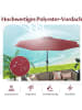 COSTWAY Sonnenschirm 350 cm in Rot