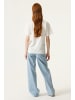 Garcia T-Shirt Kurzarm mit Frontprint in off white