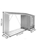 VCM  Metall Kaminholzregal Holzlager 161 x 161 x 63 cm in Anthrazit