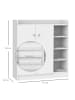 HOMCOM Schuhschrank-80L x 30B x 90Hcm-Weiß