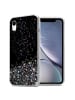 cadorabo Hülle für Apple iPhone XR Glitter in Schwarz mit Glitter