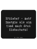 Mr. & Mrs. Panda Mouse-Pad Spruch Erzieher Energie mit Spruch in Schwarz