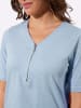 WITT WEIDEN V-Shirt in hellblau-meliert