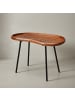 KADIMA DESIGN Couchtisch WL5.669 71x51x40 cm massiv Sofatisch Nierenform