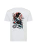 OLDSKULL T-Shirt Asian Blossom Queen Logo Graphic in White
