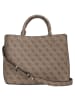 Guess Meridian II Girlfriend - Henkeltasche 30 cm (coal logo) in latte logo