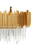 Beliani Pendelleuchten GARCIA in Gold - (W) 80 x (H) 110 x (L) 29 cm