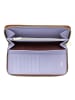 DuDu Up Geldbörse RFID Schutz Leder 20 cm in choccolate-lilac