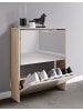 VCM  Holz Schuhschrank Schuhkipper Spiegel Stido L in Honig-Eiche