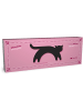 Leschi Wärmekissen "Katze Minina" stehend in Schwarz - (L) 39 x (B) 17 cm