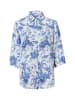 Marie Lund Leinenbluse Rihab in blau - 0053