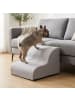 relaxdays Hundetreppe in Grau - (B)40 x (H)30 x (T)40 cm