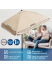 EASYmaxx Sonnenschirm rechteckig 230x140cm beige UV-Schutz  Braun
