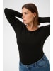 KAFFE curve T-shirt KCyika Tight fit in Black Deep
