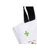 Mr. & Mrs. Panda Strandtasche Hummeln Kleeblatt mit Spruch in Weiß