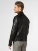 Finshley & Harding Lederjacke in schwarz