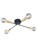 home24 Deckenleuchte Crieff in Schwarz / Messing