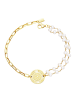 Ailoria SHIRUSHI Armband gold/weiße Perle in weiß