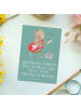 Mr. & Mrs. Panda Postkarte E-Gitarre Timing mit Spruch in Meeresbrise