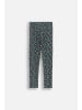 Coccodrillo Gerippte Leggings mit langem Hosenbein in grün