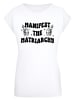 F4NT4STIC T-Shirt Feministisch Manifest The Matriarchy Frauentag in weiß