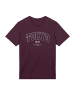 F4NT4STIC T-Shirt Tokyo Metropolitan District Bestickt in maroon