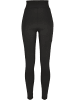 Urban Classics Urban Classics Damen Ladies High Waist Leggings 2-Pack in black+black