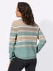 WITT WEIDEN Langarm-Pullover in jade-sesam-geringelt