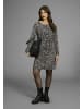 Laura Scott Jerseykleid in schwarz-creme-gemustert