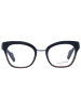 Yohji Yamamoto Unisex Optische Fassungen Schmetterling Blau