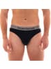Bruno Banani Slip 2er Pack in Schwarz/Grau