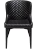 ebuy24 Esszimmerstuhl Vetro Schwarz 50 x 61 cm