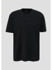 QS T-Shirt kurzarm in Schwarz