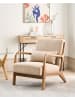 Beliani 2-tlg Sessel SKOVDE in Beige/Braun