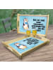 Mr. & Mrs. Panda Dekotablett Pinguin Lolli mit Spruch in Eisblau