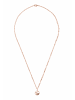 Gemshine Kette mit Anhänger Alpin Adler Wildlife in rose gold coloured