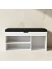 BOXIMO Schuhschrank mit Sitzfläche TRIA in Weiß, (B) 30 x (H) 43 x (L) 80 cm
