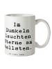 Mr. & Mrs. Panda Tasse Spruch Angst vor Dunkelheit überwinden mi... in Weiß