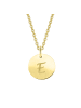 ONE ELEMENT  Buchstabe E Buchstaben Anhänger aus 333 Gelbgold Ø 11,0 mm in gold