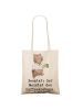 Mr. & Mrs. Panda Tasche Beamter Kaffeemeister mit Spruch in Creme