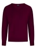 CASH-MERE.CH V-Ausschnitt Pullover in Cranberry Rot