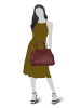 Samantha Look Handtasche echt Leder in bordeaux