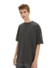 Tom Tailor Basic Shirt OVERSIZED GARMENTDYE T-SHIRT in Schwarz